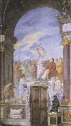 Francesco Furini,Lorenzo the Magnificent and the Platonic Academy in the Villa of Careggi Sandro Botticelli